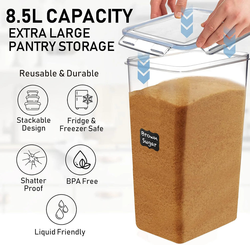 Extra Large Airtight Clear Plastic Storage Containers with Lids Y272