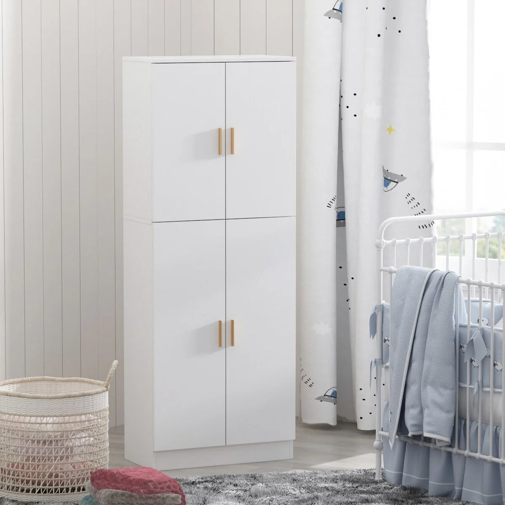 Tall Storage Cabinet with Doors and Adjustable Shelves U15065