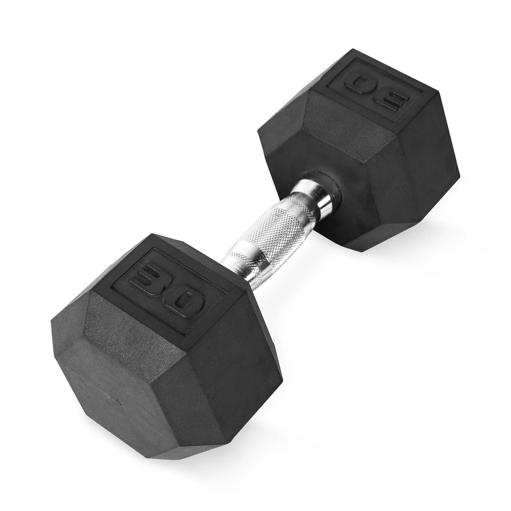 25lb Rubber Hex Dumbbell E578