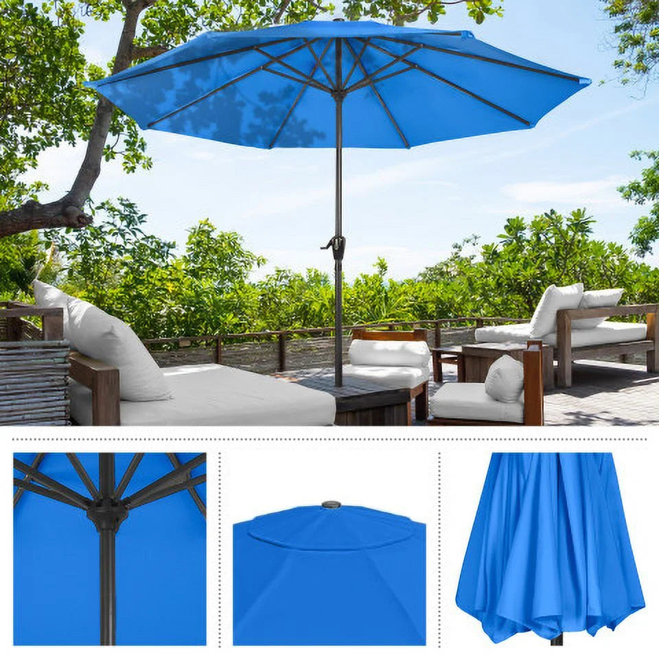 9FT Vented Patio Umbrella with Crank R8126