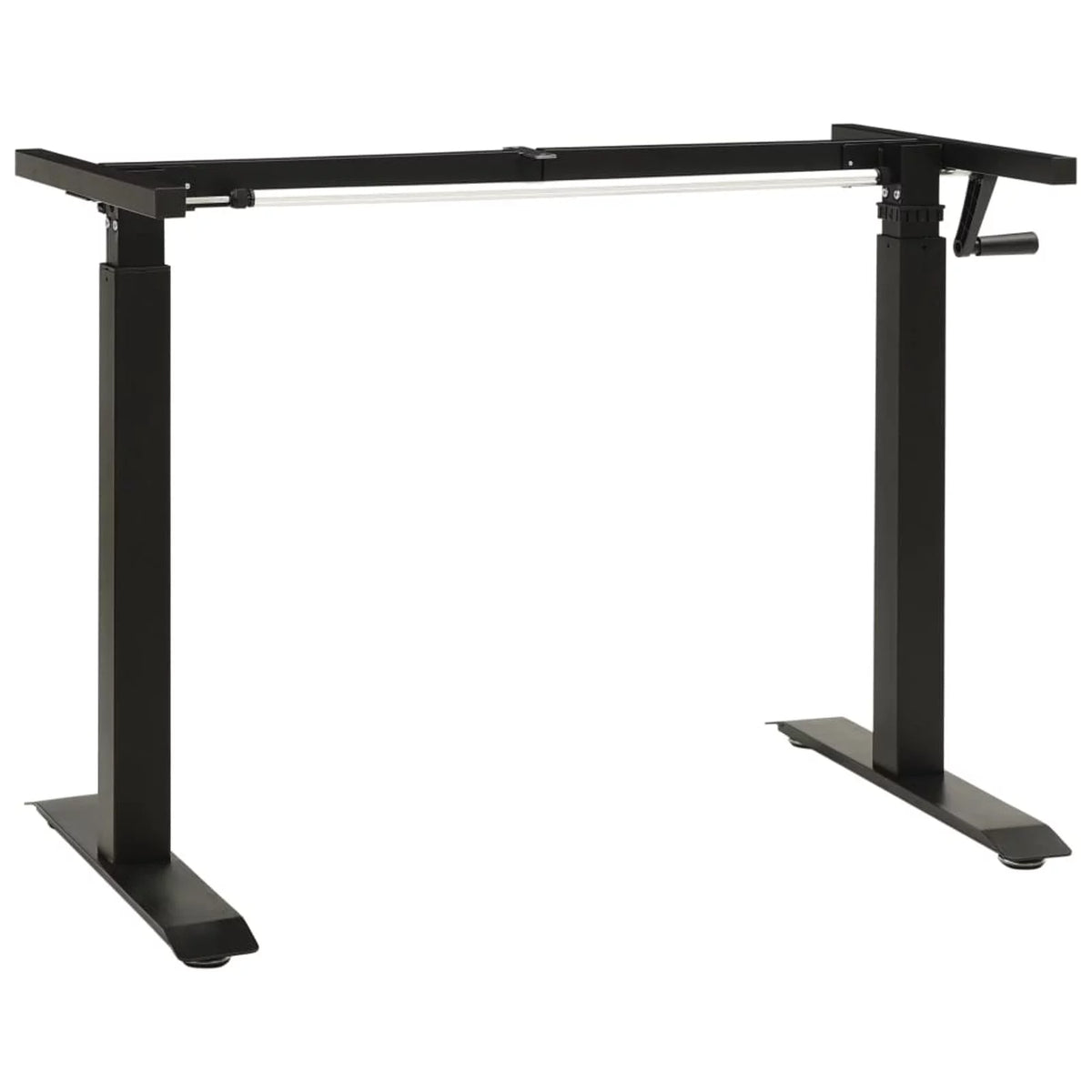 Manual Height Adjustable Standing Desk Frame Black B36817