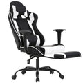 Black and White Ergonomic Swivel Gaming Chair X323
