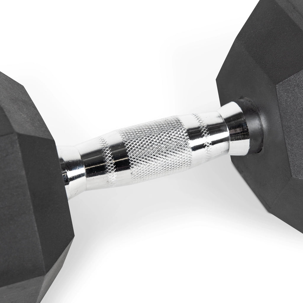 25lb Rubber Hex Dumbbell E578