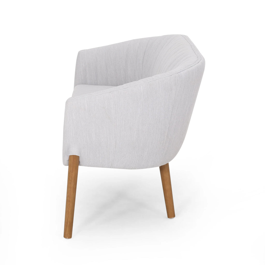 Mid-Century Upholstered Fabric Loveseat V2563