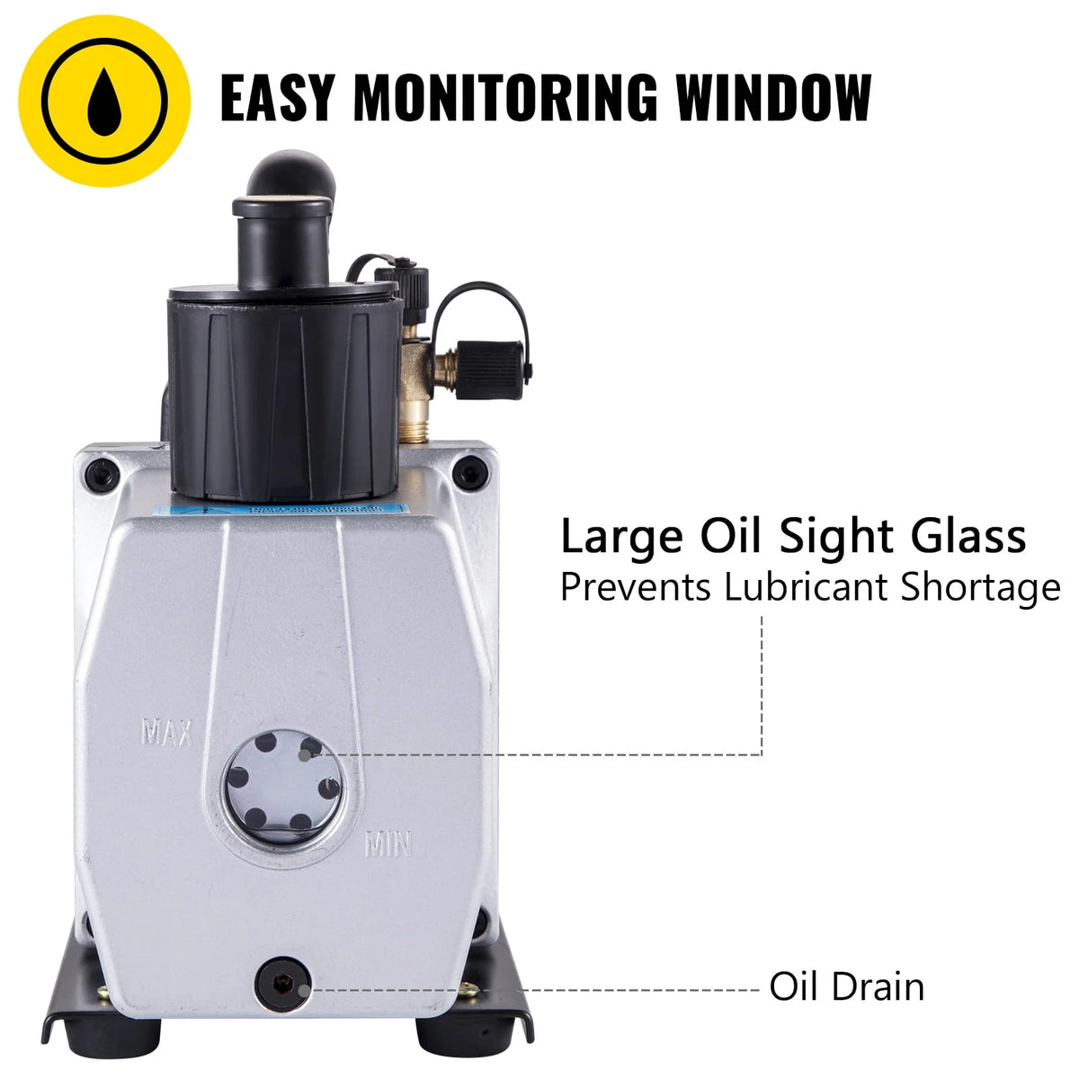 5CFM Dual Stage Refrigerant Vacuum Pump G914120