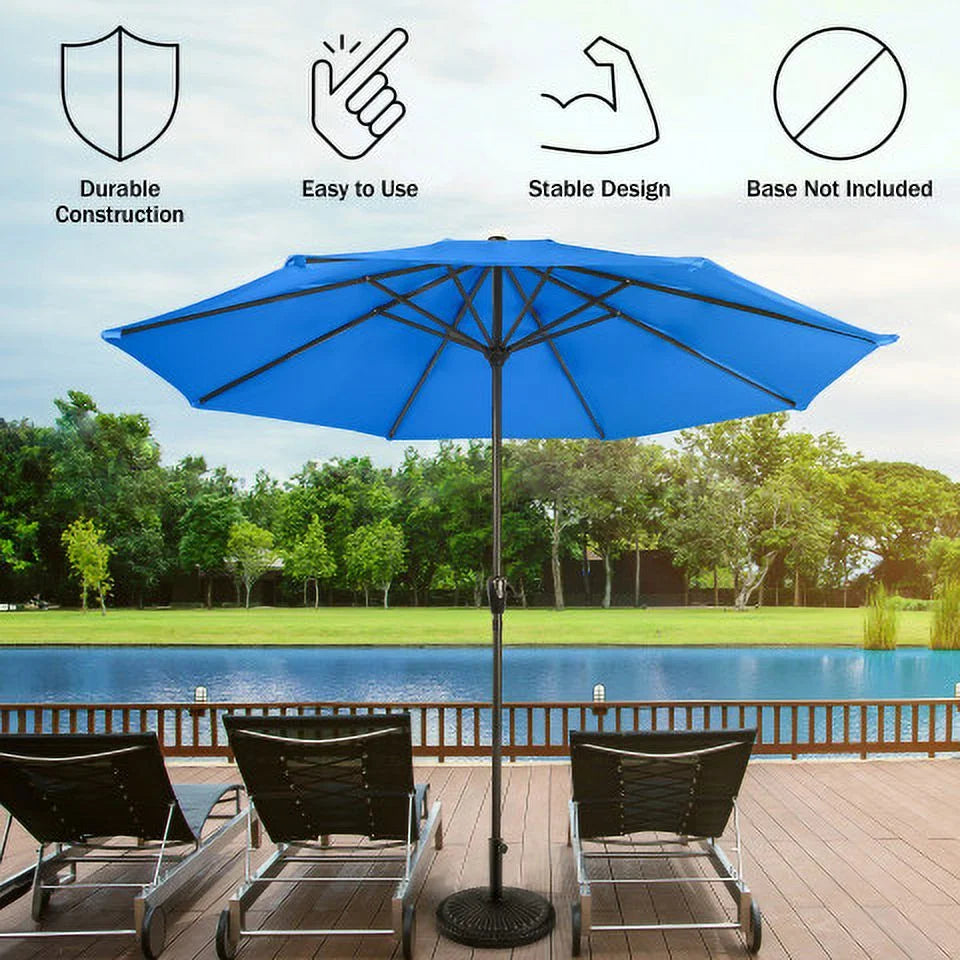 9FT Vented Patio Umbrella with Crank R8126