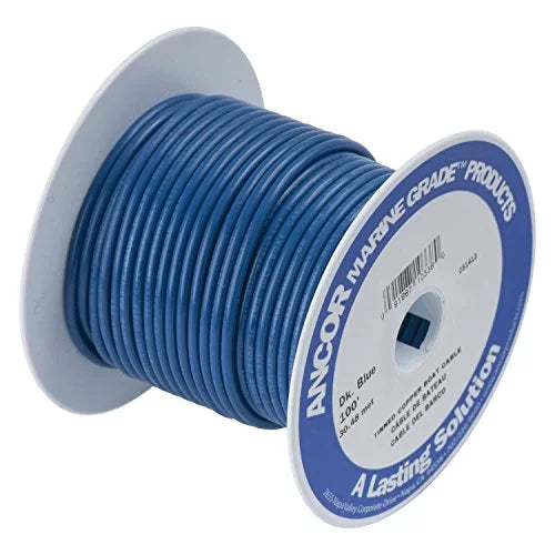 12-Gauge Dark Blue Tinned Copper Boat Wiring Q902