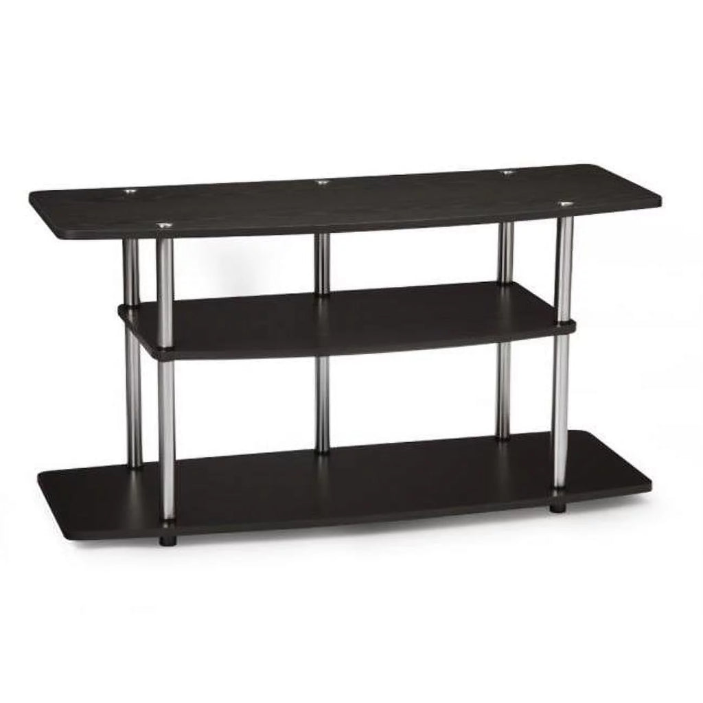 Wide 3-Tier Espresso TV Stand T77605