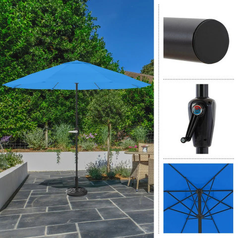 9FT Vented Patio Umbrella with Crank R8126