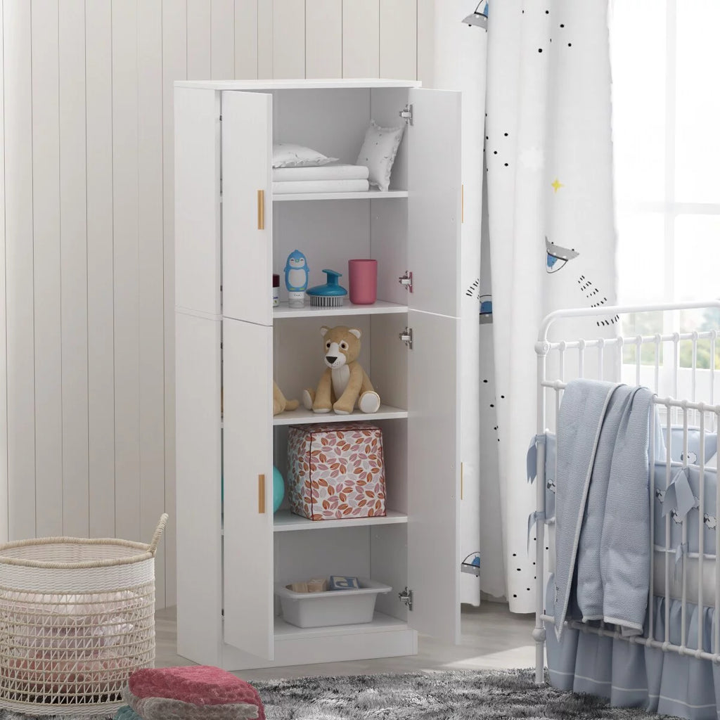 Tall Storage Cabinet with Doors and Adjustable Shelves U15065