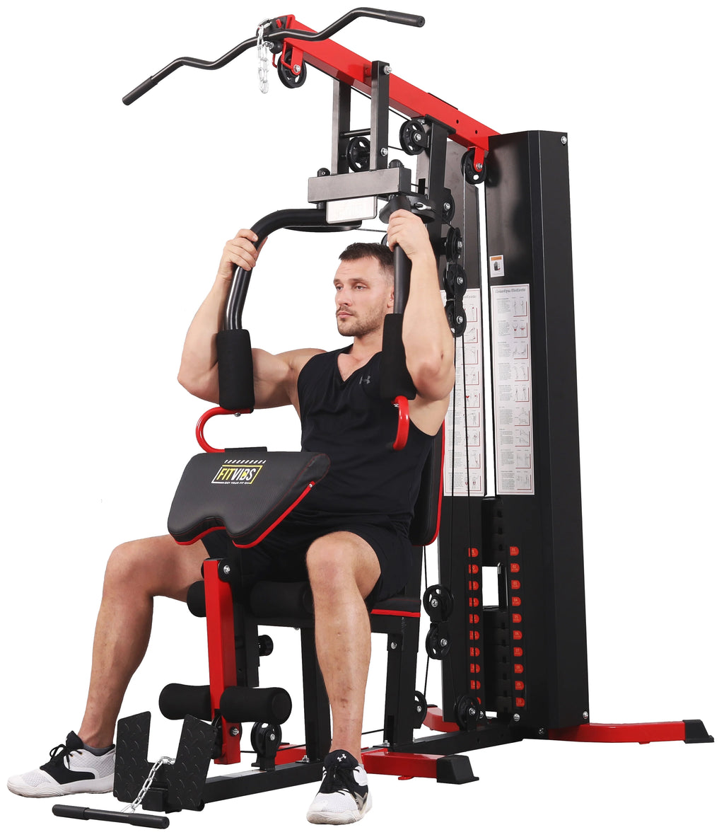 Home Gym System Workout Station with 330 Lbs Resistance A907160