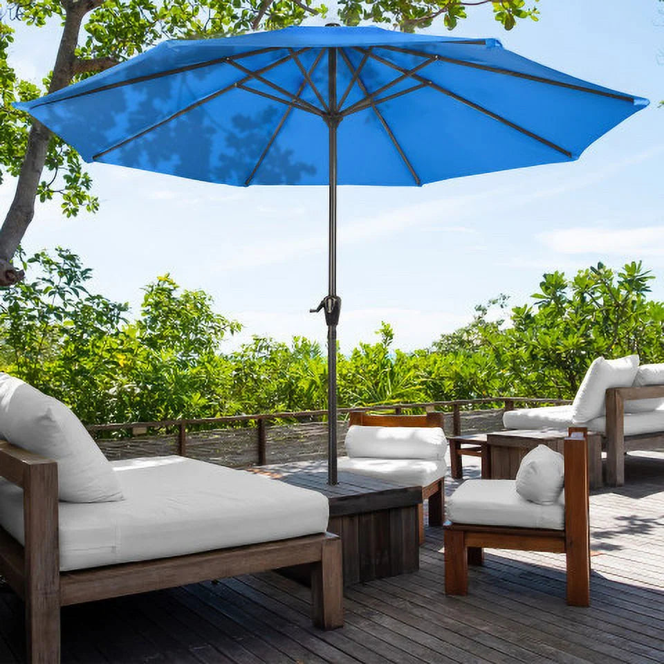9FT Vented Patio Umbrella with Crank R8126