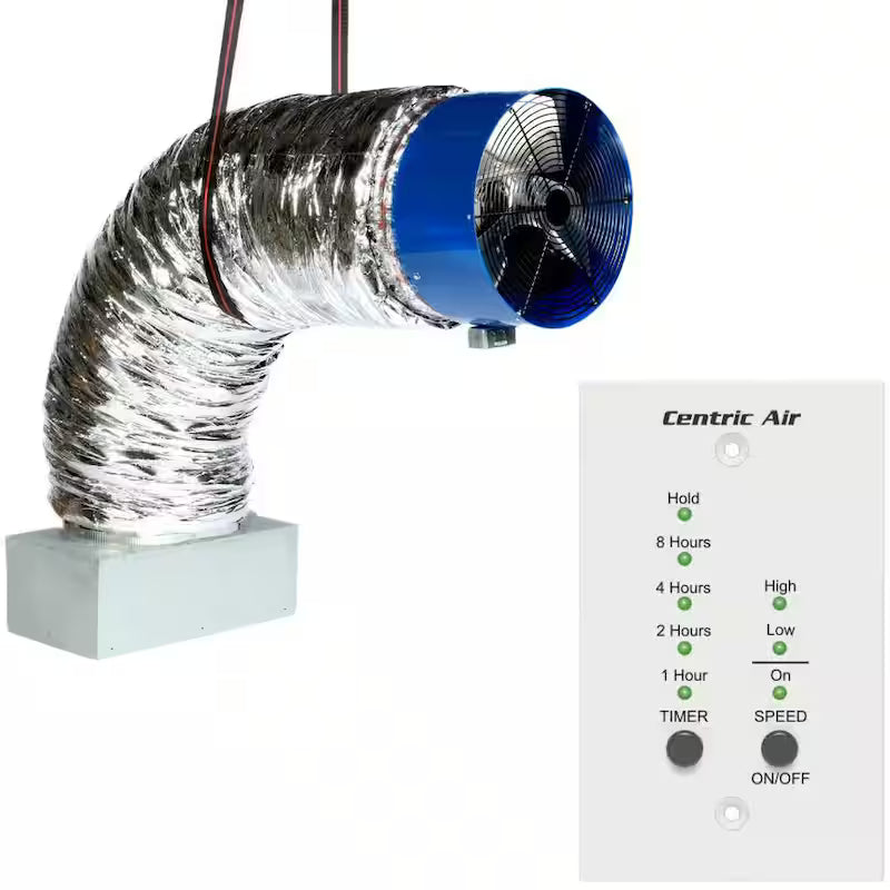 White Aluminum Whole House Fan W773