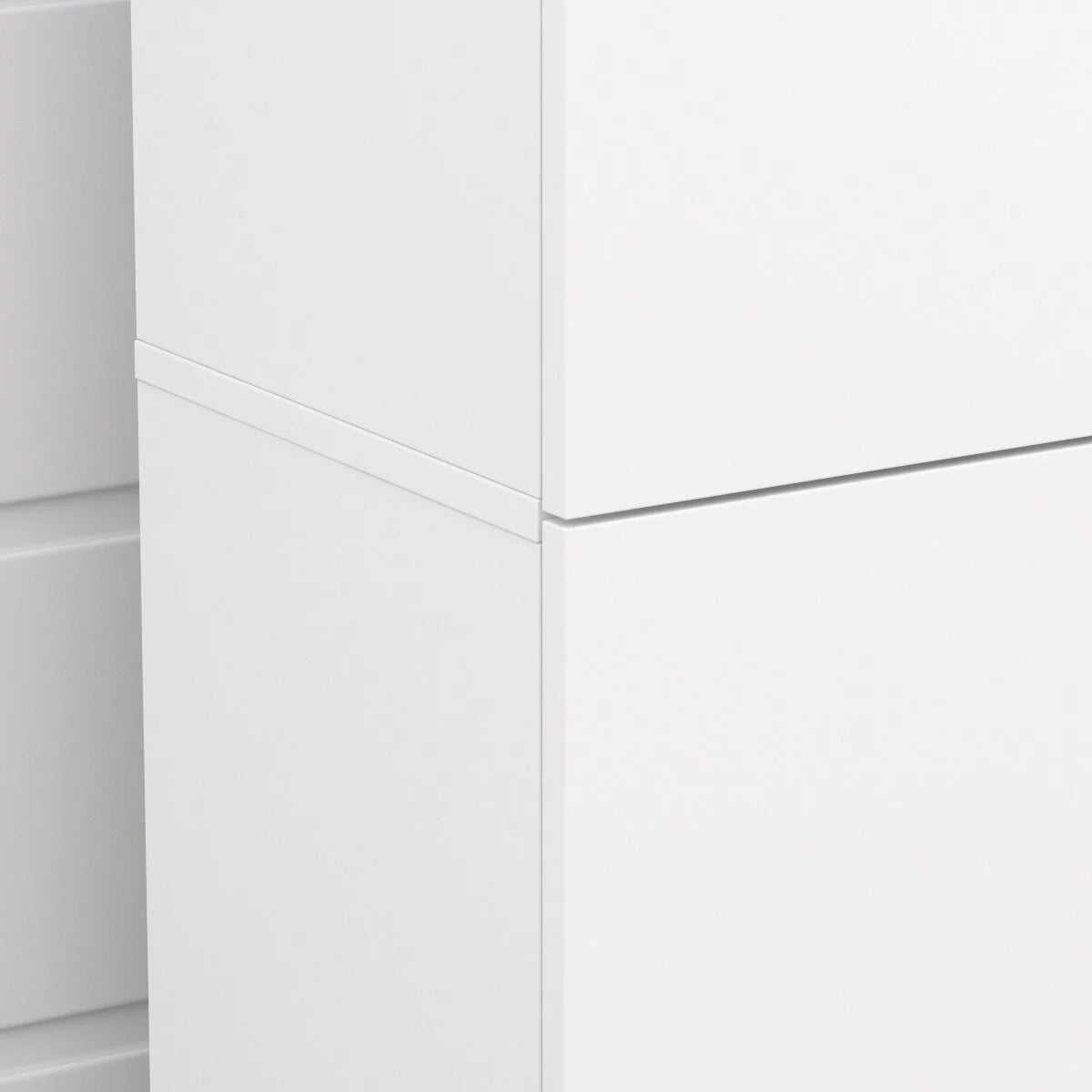 Tall Storage Cabinet with Doors and Adjustable Shelves U15065