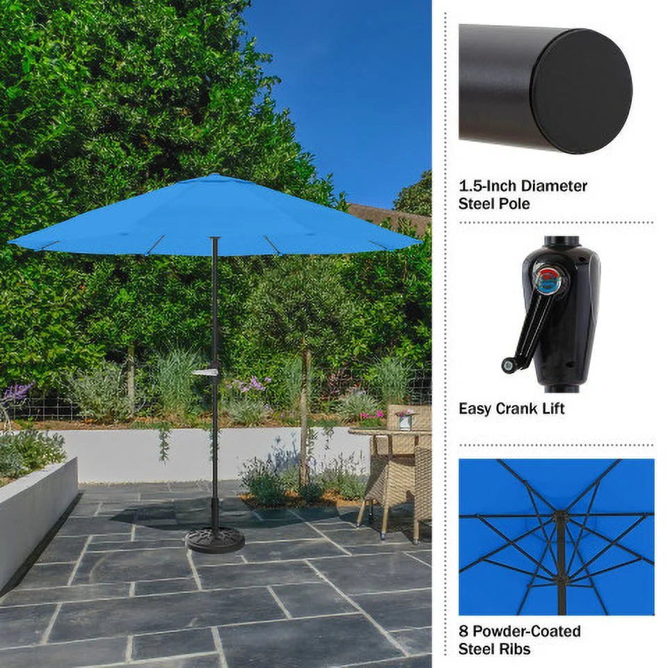 9FT Vented Patio Umbrella with Crank R8126