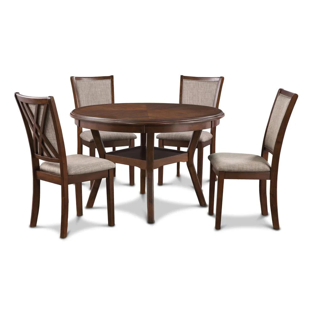 5-Piece Contemporary Wood Dining Set P567202
